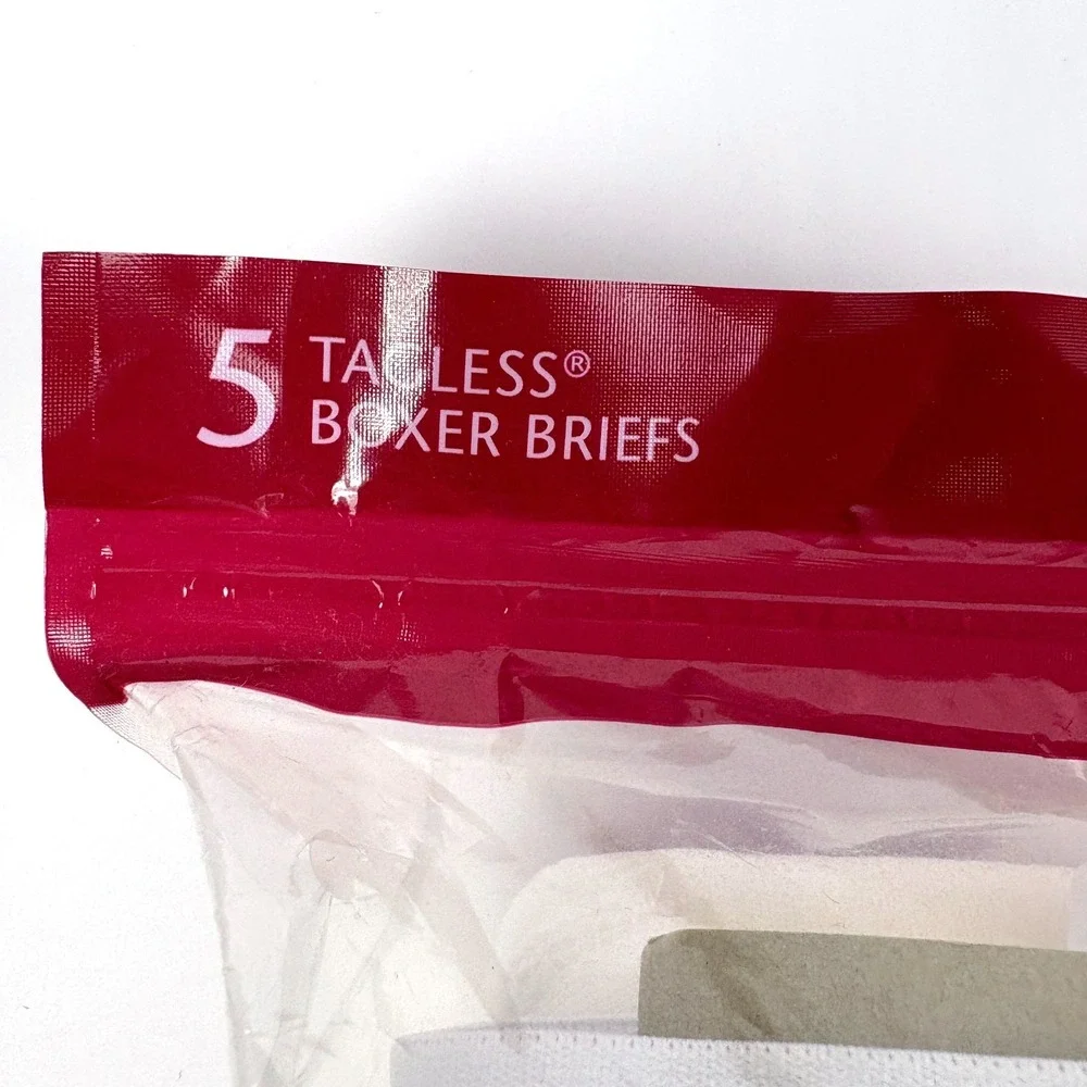 Hanes Best 5 Pack Boxer Briefs Sz L 36-38 White Tagless Comfort Flex No Ride Up